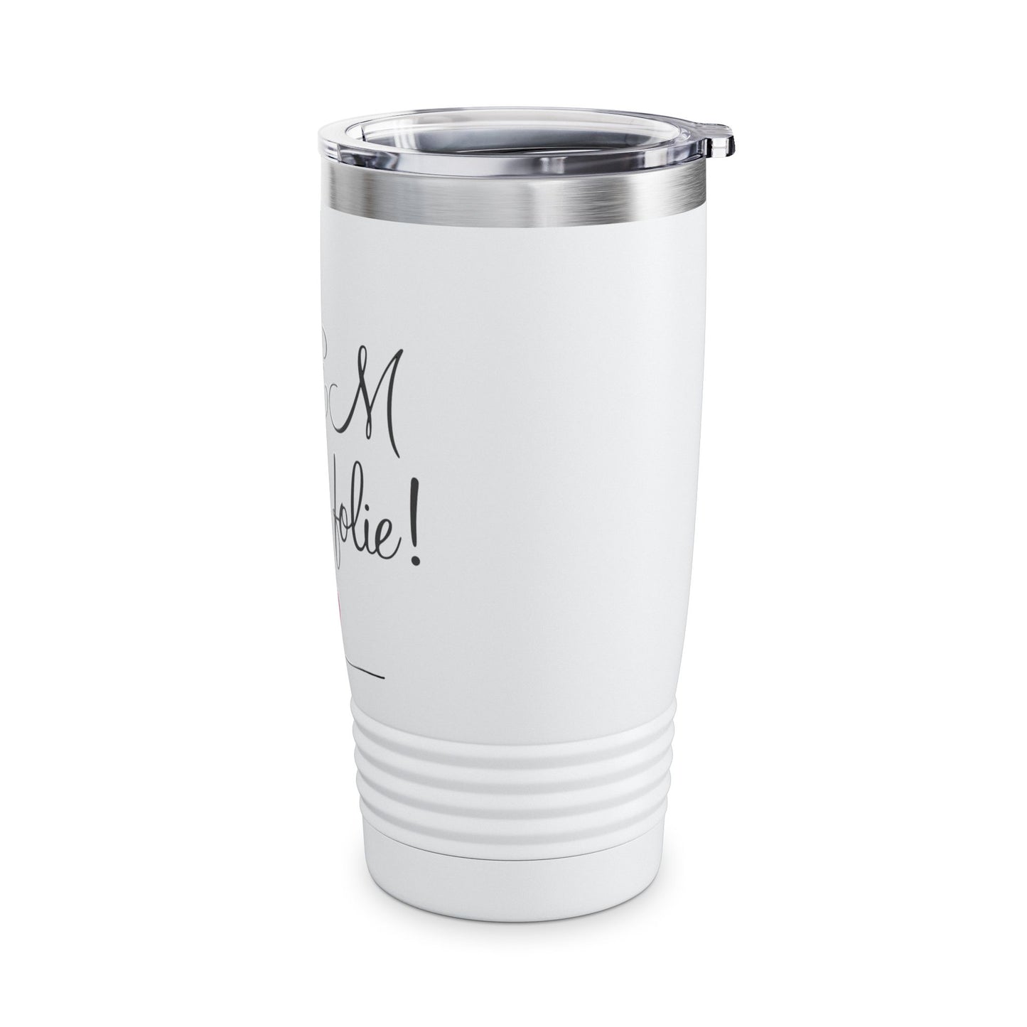 Je MEM à la Folie par Marie-Ève Mongrain Elegant Insulated Tumbler for Coffee Lovers, Perfect Gift for Moms, Travel Mug for Hot and Cold Drinks, Birthday, Anniversary, Christmas