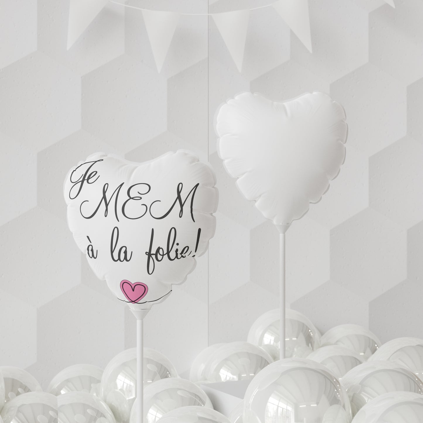 Je MEM à la Folie by Marie-Ève Mongrain Heart-Shaped Balloons for Romantic Occasions, Love Celebrations, Wedding Decor, Valentine's Day, Party Supplies