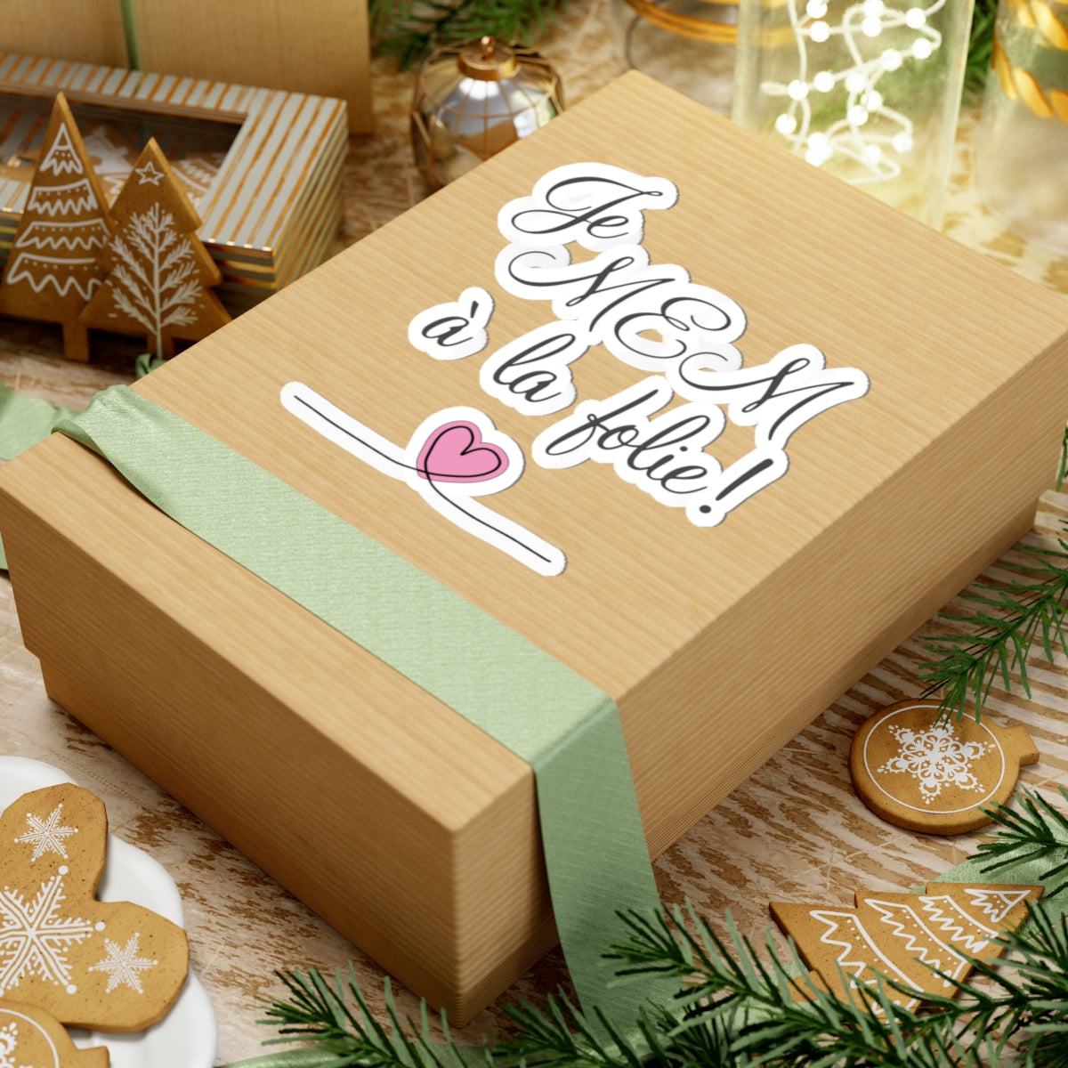 Je MEM à la Folie par Marie-Ève Mongrain, Kiss-Cut Stickers, Cute Laptop Decor, Gift for Friends, Scrapbooking Supplies, Love Note Stickers