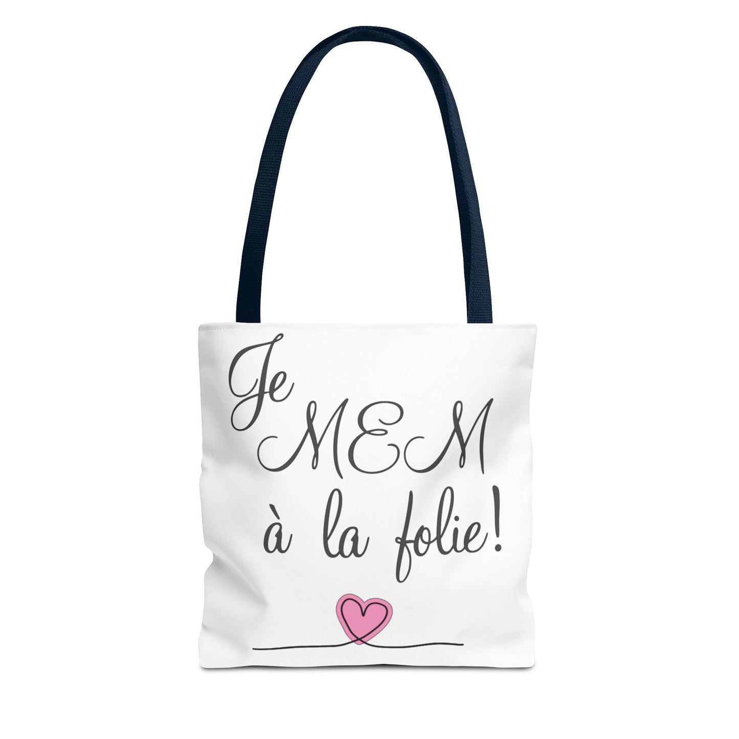 Je MEM à la Folie by Marie-Ève Mongrain Romantic Tote Bag - Cute Gift for Couples, Everyday Use, Shopping, Beach, Travel