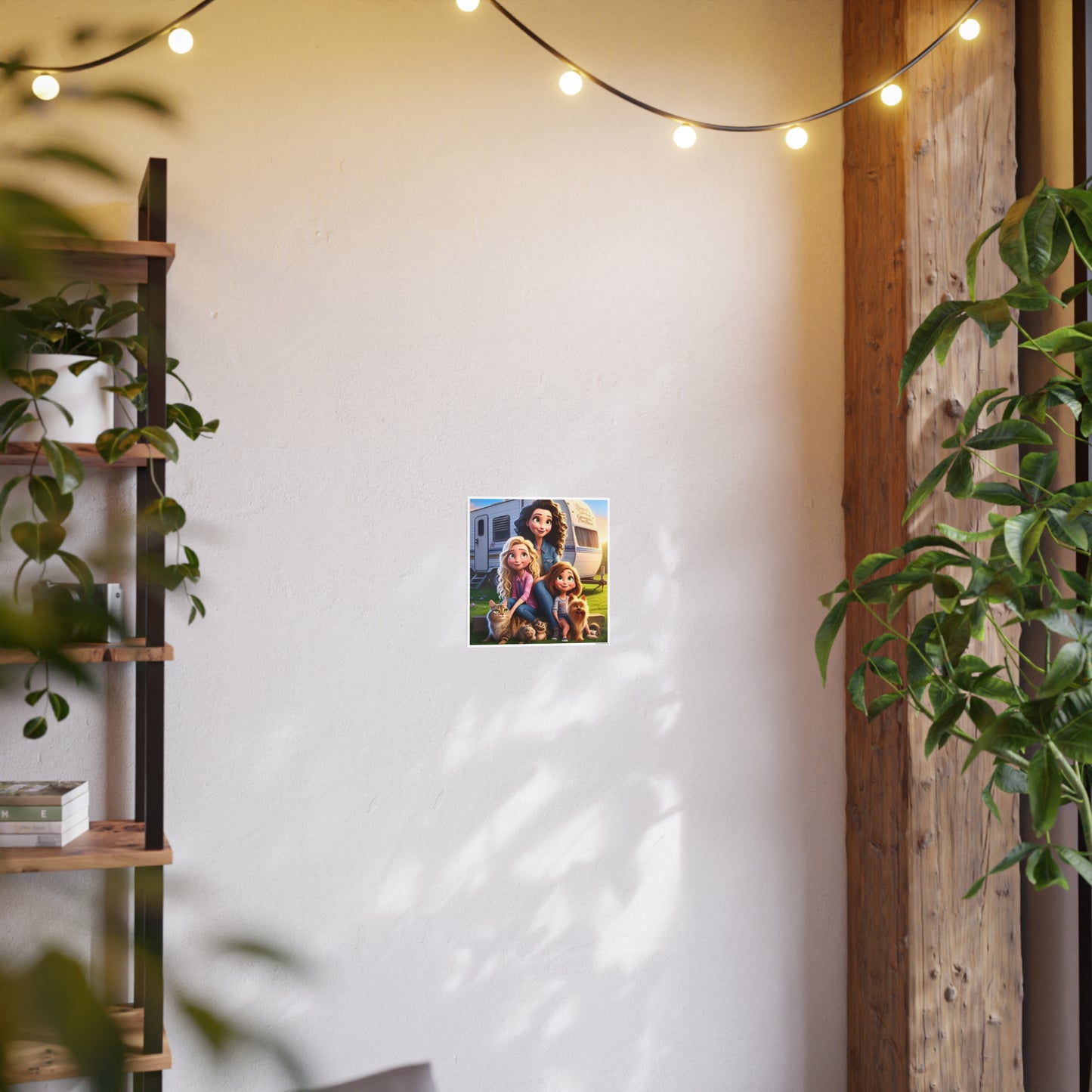 Mongrain's Family Adventures Whimsical Photo Art Posters - Home Decor, Wall Art, Gifts for Pet Lovers, Kids' Room, Family Moments