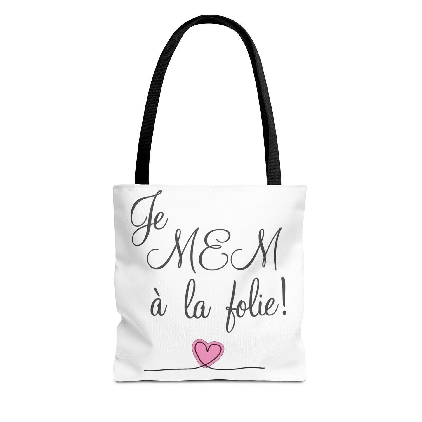 Je MEM à la Folie by Marie-Ève Mongrain Romantic Tote Bag - Cute Gift for Couples, Everyday Use, Shopping, Beach, Travel