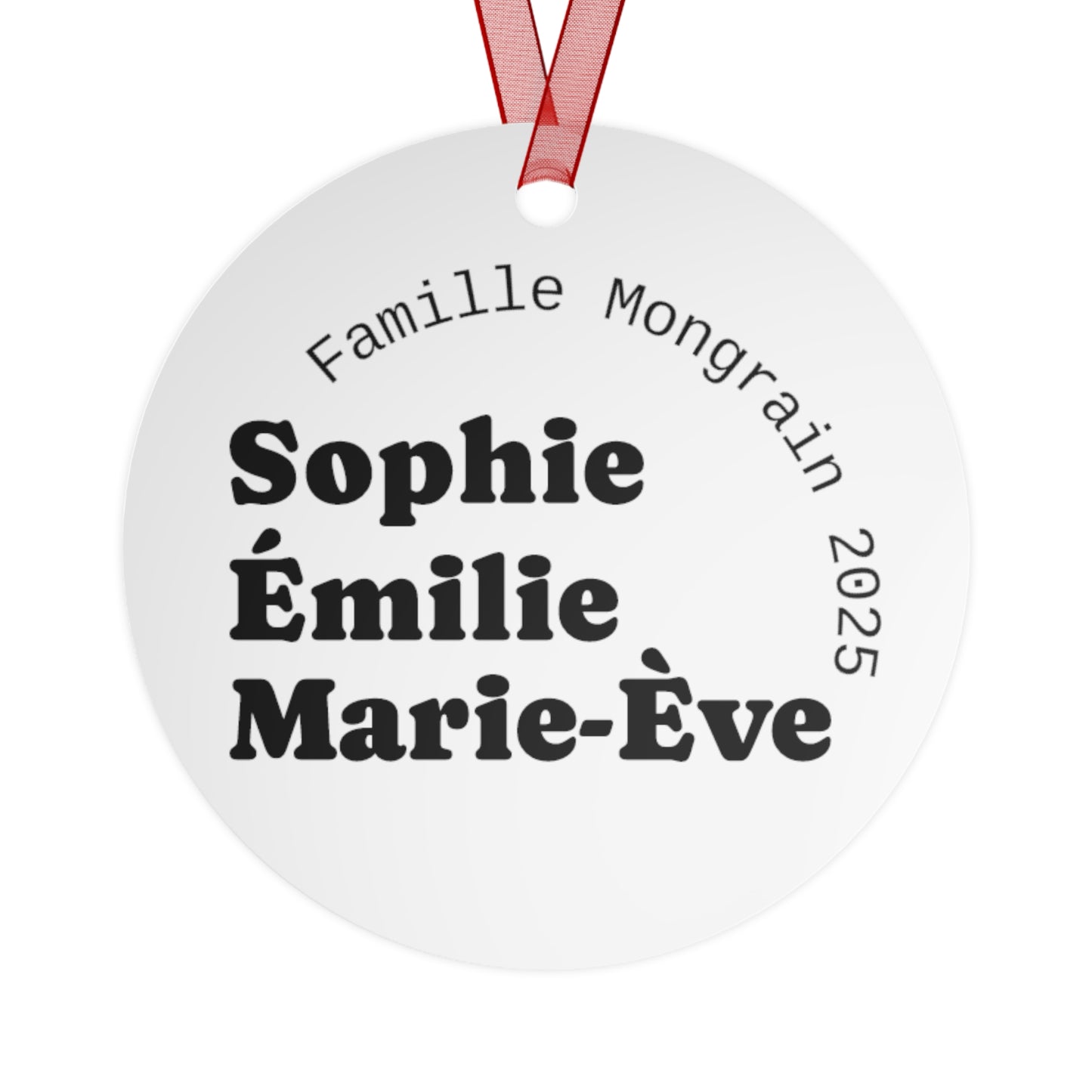 Mongrain's Family Adventures Metal Ornament