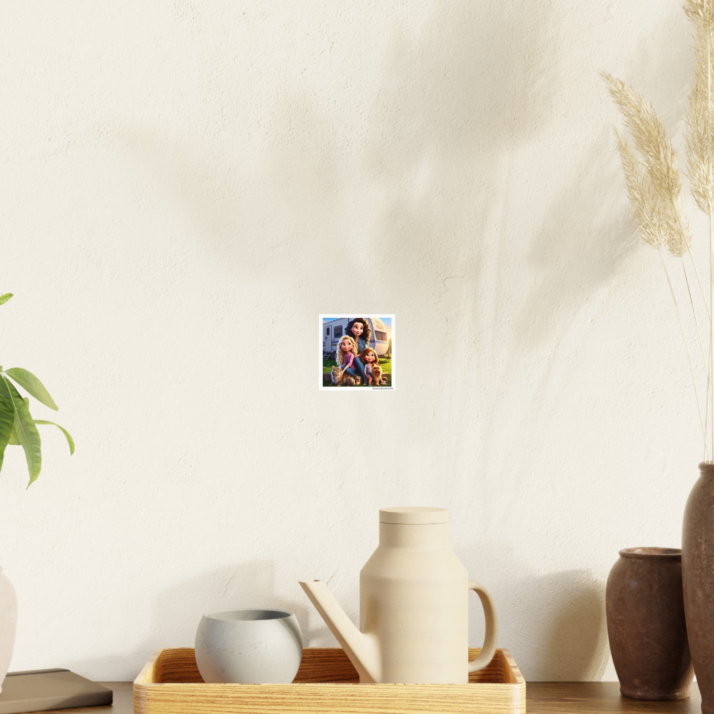 Mongrain's Family Adventures Whimsical Photo Art Posters - Home Decor, Wall Art, Gifts for Pet Lovers, Kids' Room, Family Moments