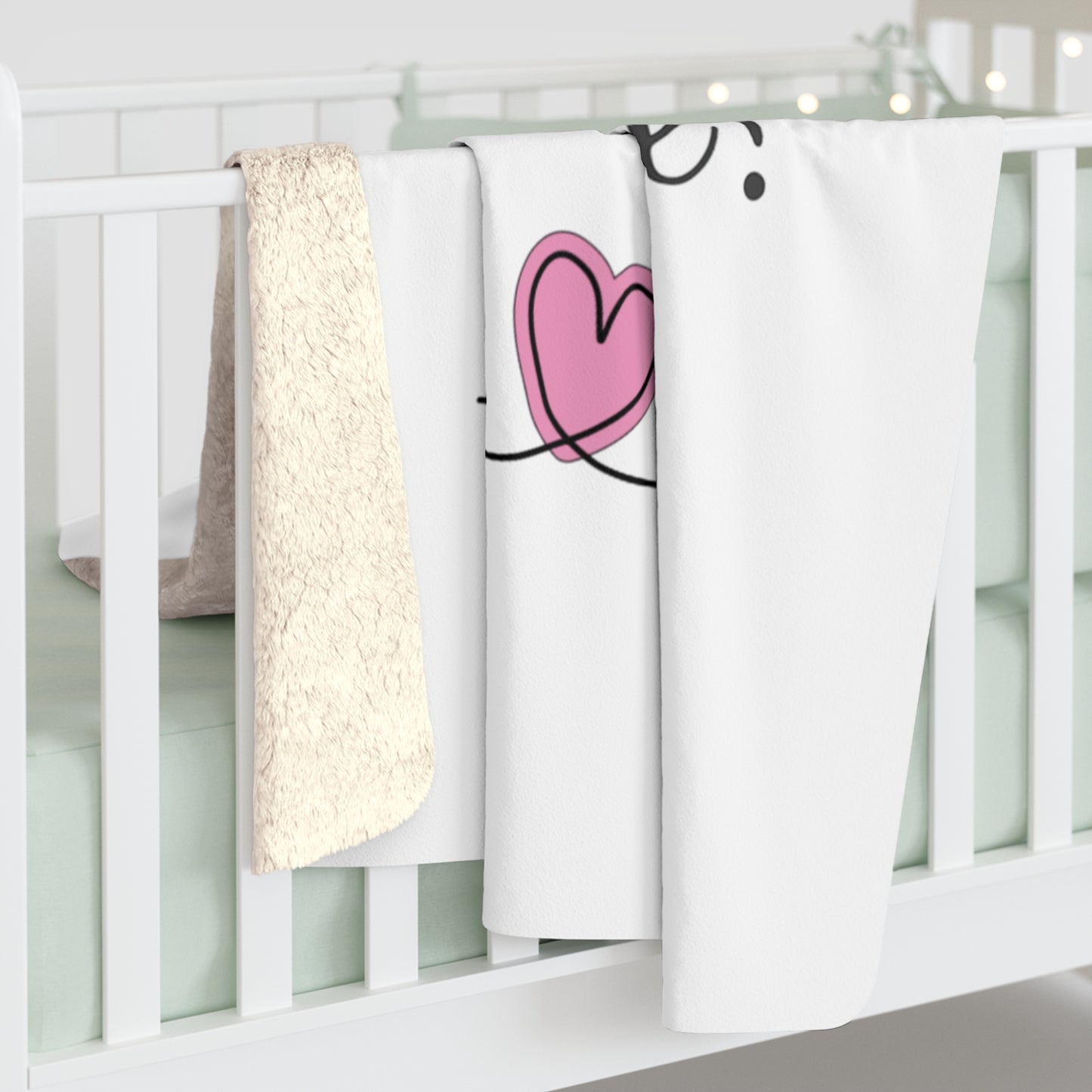 Je MEM à la Folie par Marie-Ève Mongrain, Cozy Sherpa Blanket - 'Warm Fleece Throw, Perfect Gift for Valentine's Day, Home Decor, Winter Cozy Nights, [...]