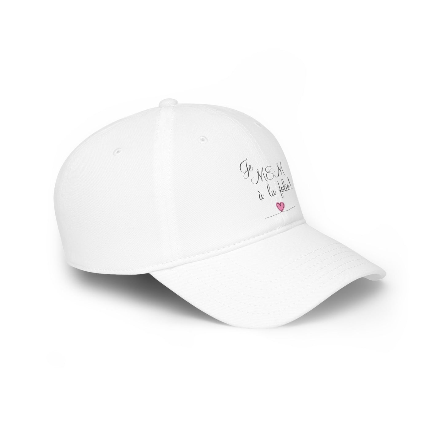 Je MEM à la folie par Marie-Ève Mongrain, Low Profile Baseball Cap with Heart Design