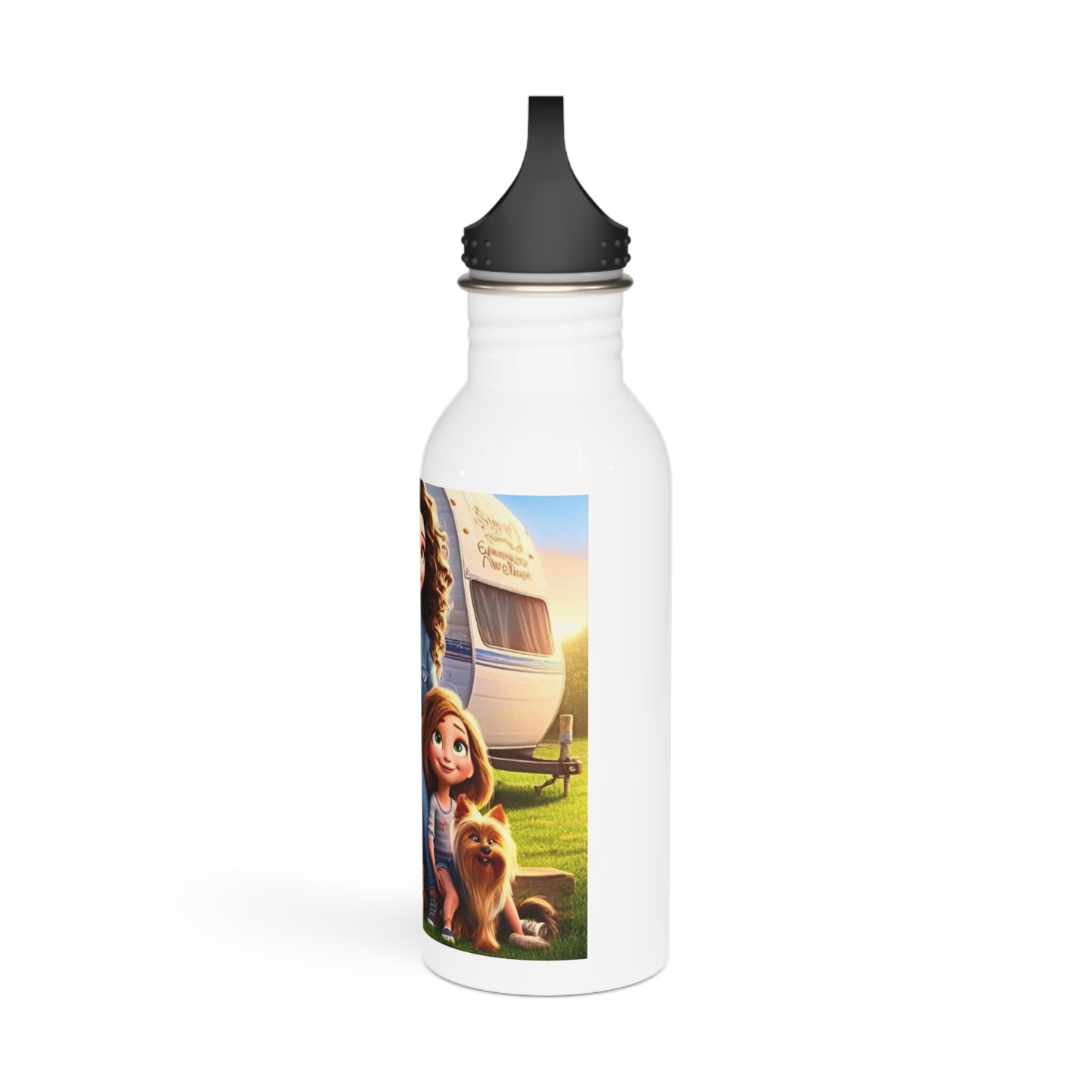 Mongrain's Family Adventures Stainless Steel Water Bottle, Personalized Drinkware, Camping Gear, Outdoor Activities, Gifts for Moms and Kids