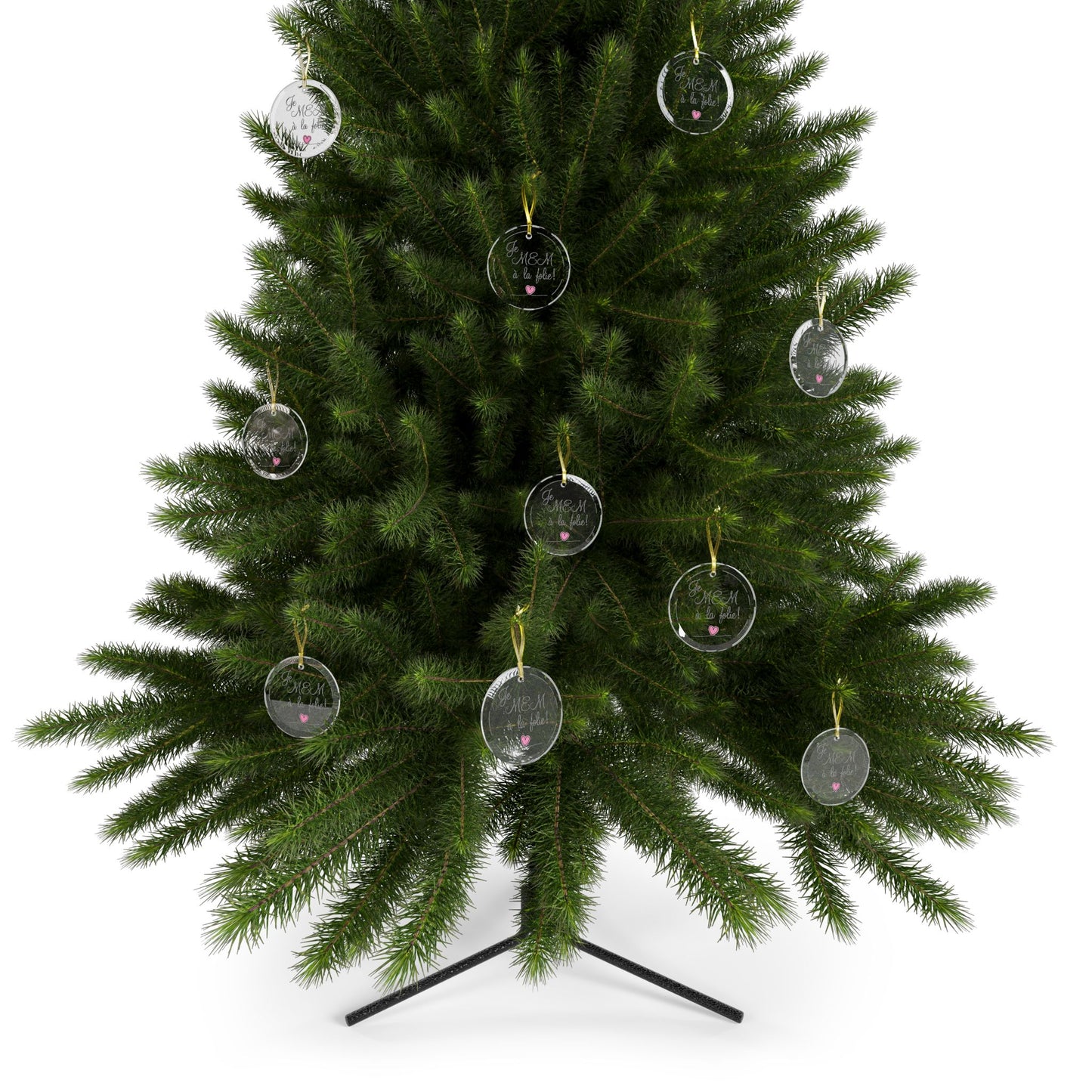 Je MEM à la Folie par Marie-Ève Mongrain, Romantic Glass Ornaments for Home Decor, Wedding Gifts, Valentine's Day Decor, Personalized Gift, Memory Keepsakes