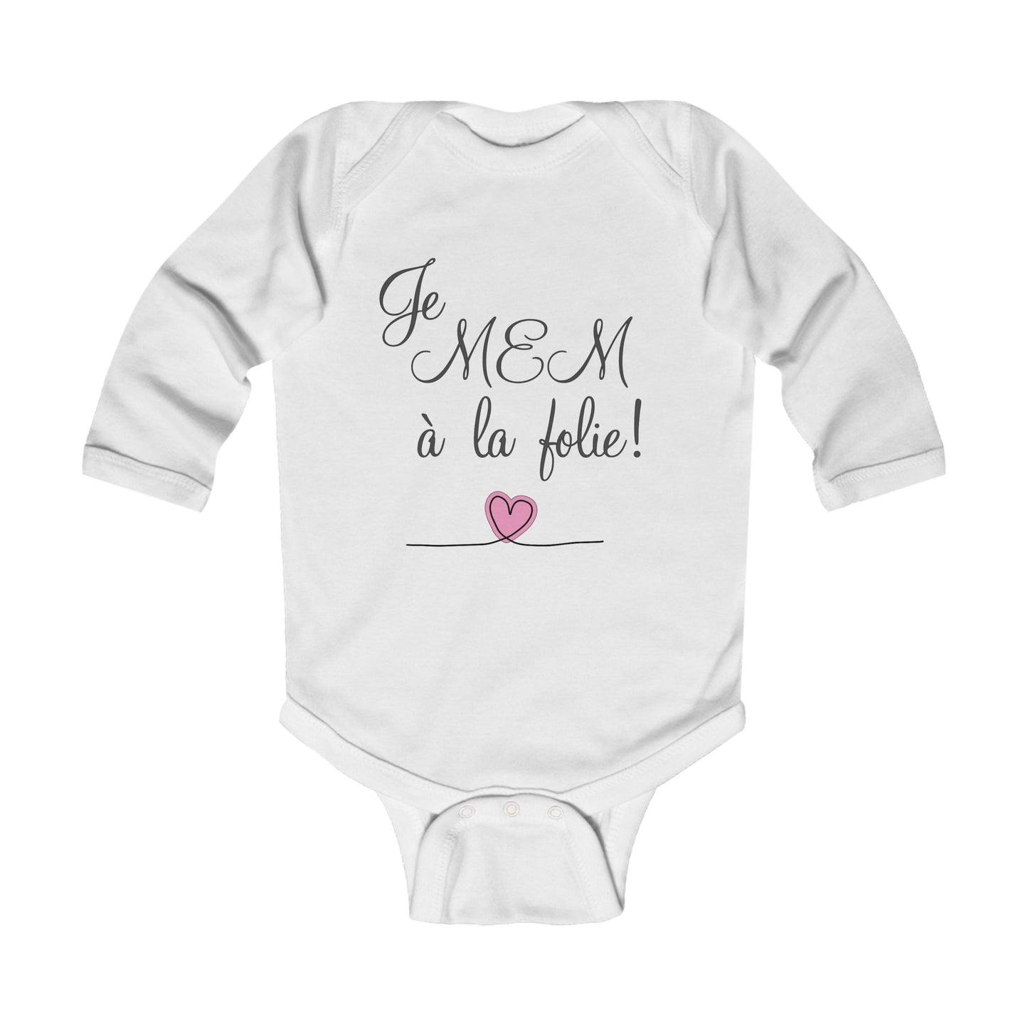 Je MEM à la Folie par Marie-Ève Mongrain,  Infants Bodysuit, Cute Baby Onesie