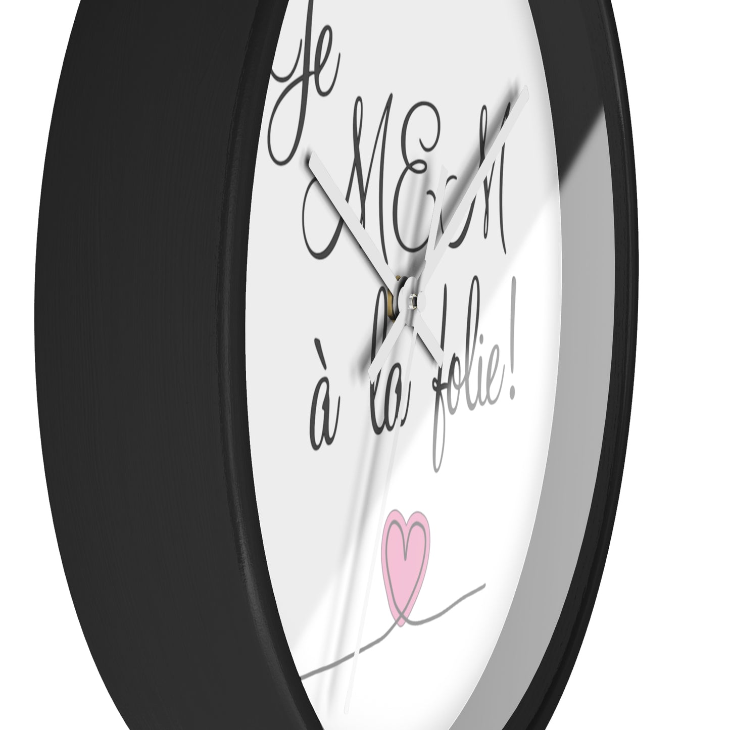 Je MEM à la Folie par Marie-Ève Mongrain, Charming Love Wall Clock, Home Decor
