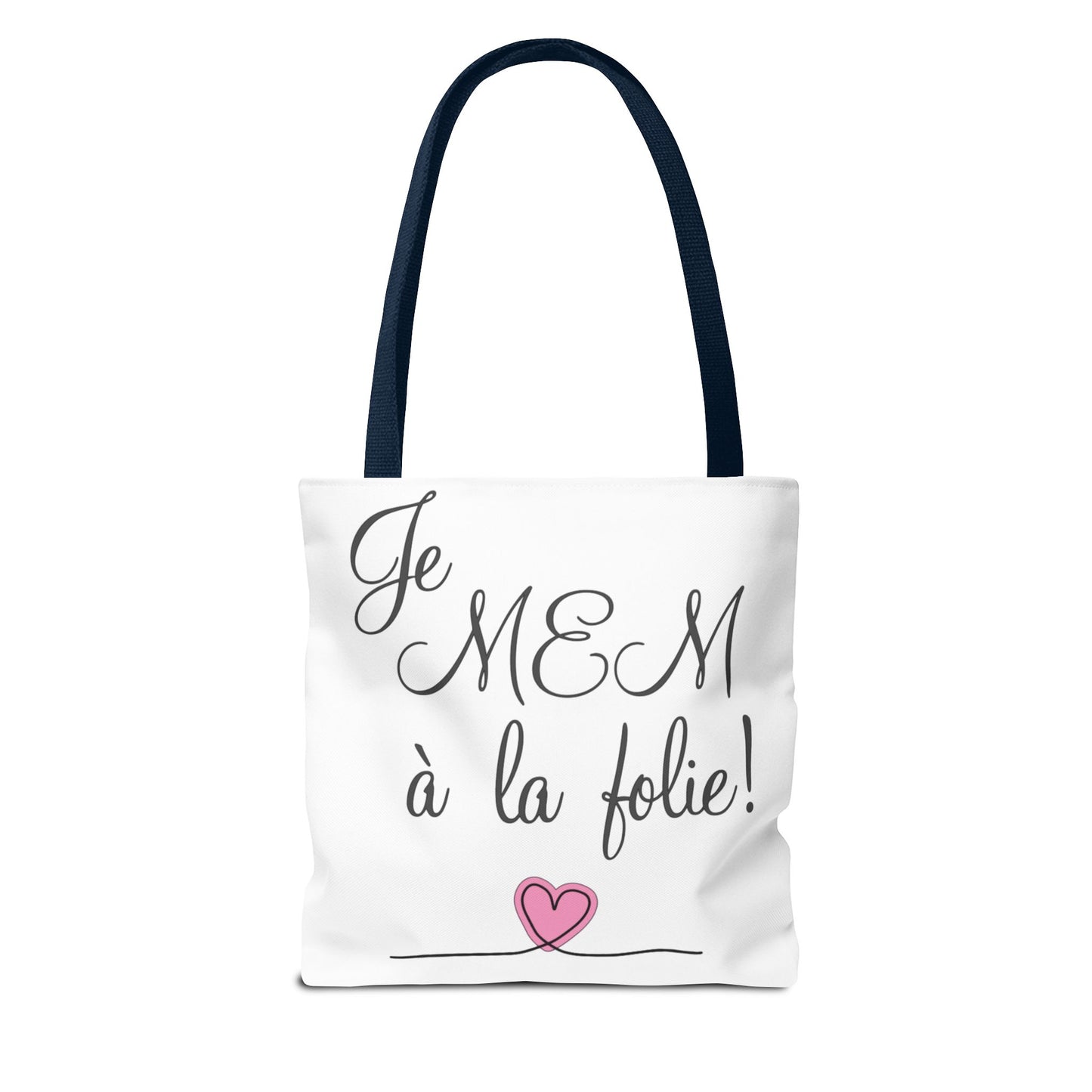 Je MEM à la Folie by Marie-Ève Mongrain Romantic Tote Bag - Cute Gift for Couples, Everyday Use, Shopping, Beach, Travel