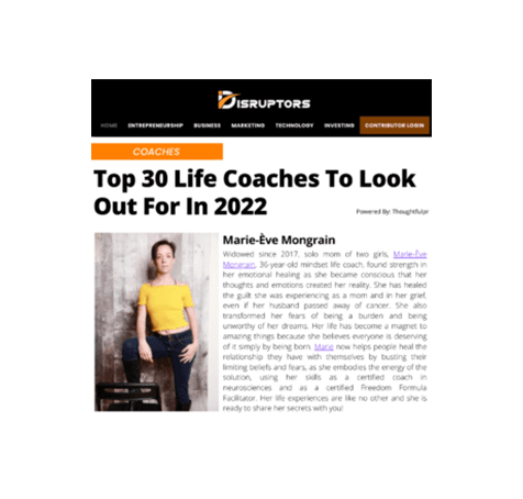 Marie Eve Mongrain - Top 30 Life Coaches To Look and Learn