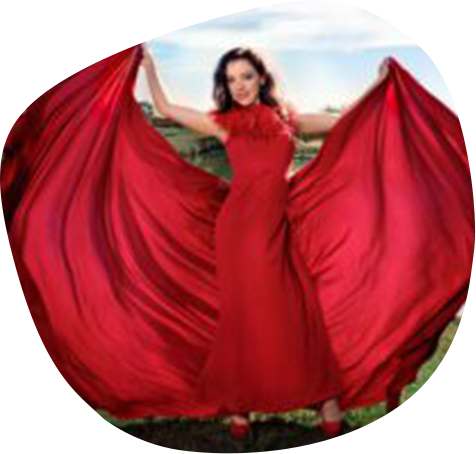 Marie Eve Mongrain In Lengthy Red Gown
